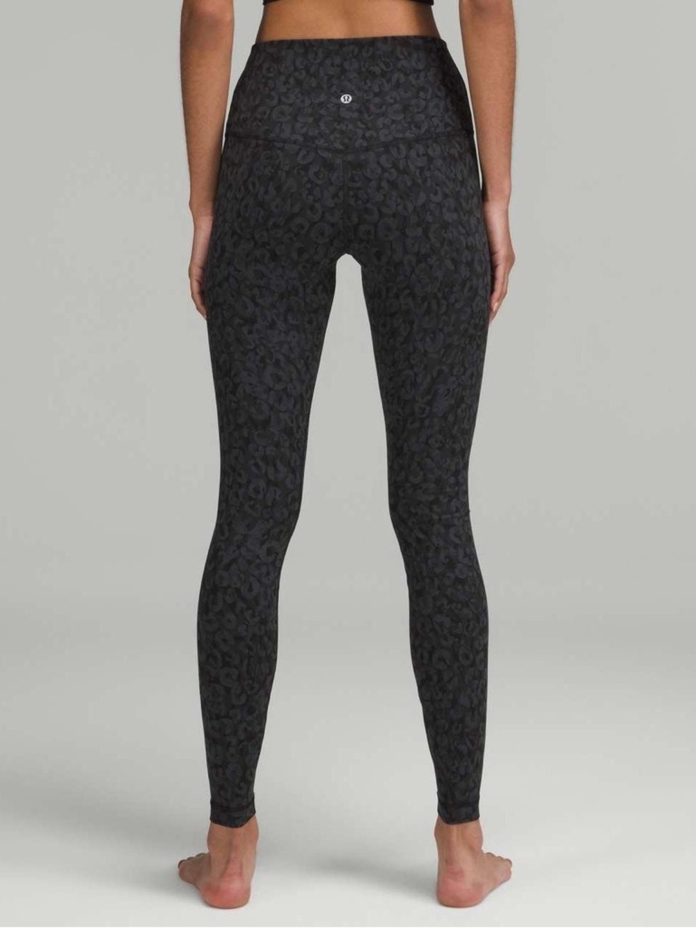 lululemon athletica Black Leopard High-Rise Align Leggings